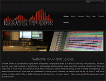 Tablet Screenshot of erratikstudios.com